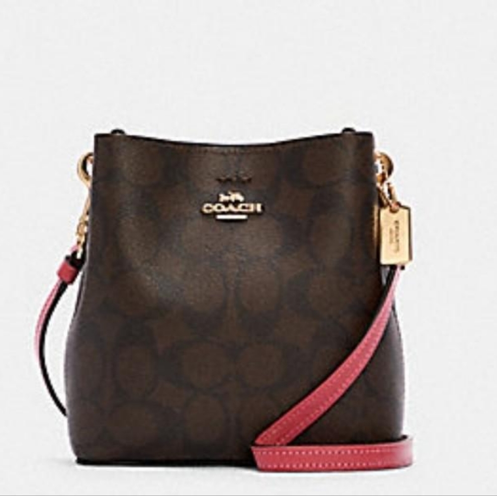 Mini Town Bucket Bag In Signature Canvas
